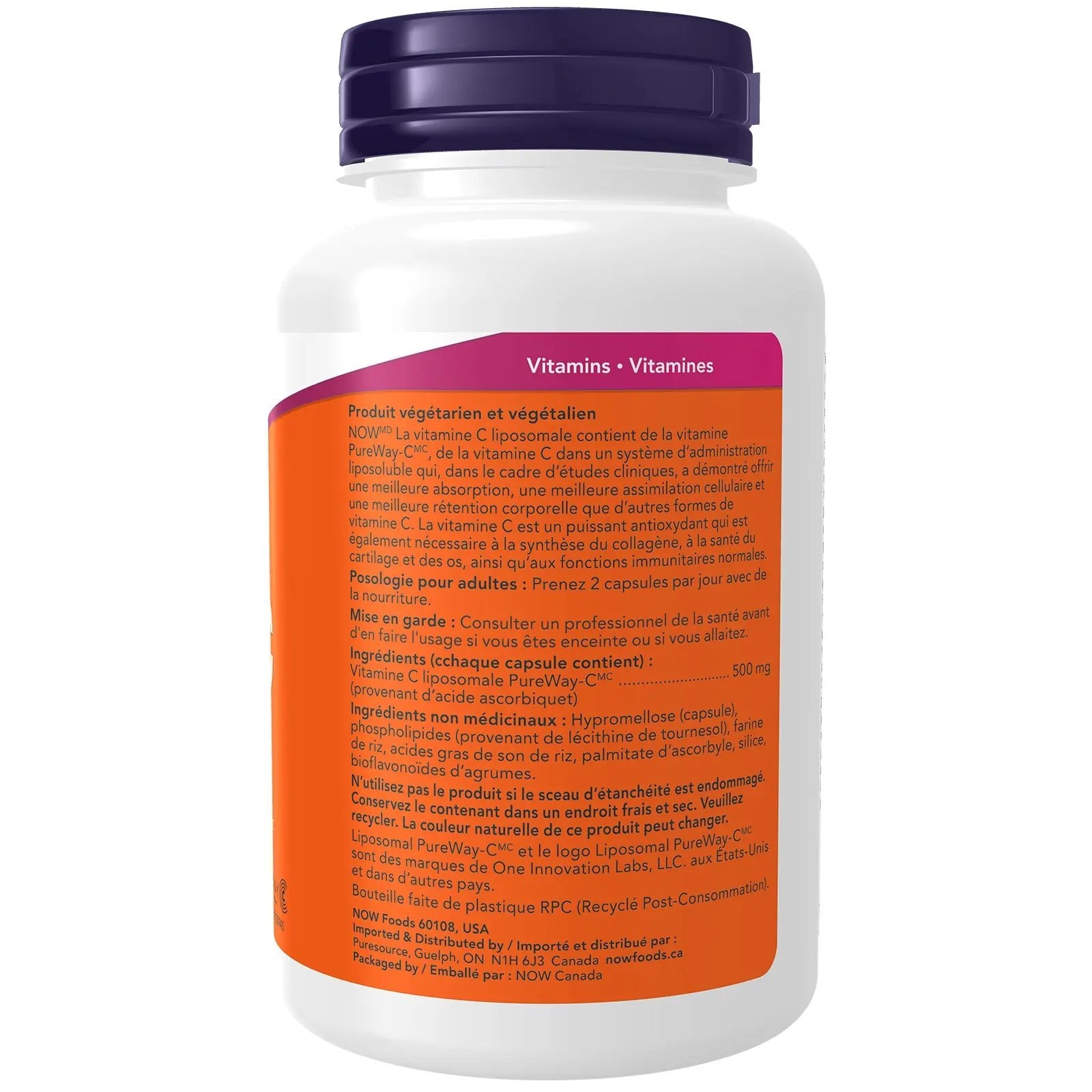 Now Liposomal C 120 Veg Capsules - Nutrition Plus