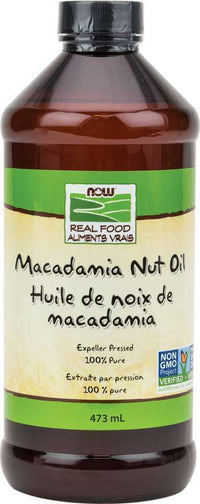 Thumbnail for Now Macadamia Nut Oil 473 mL - Nutrition Plus