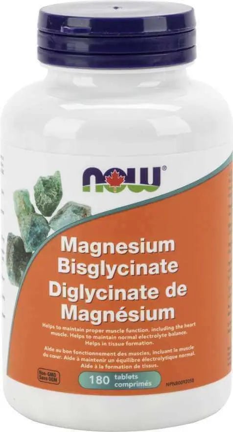 Now Magnesium Bisglycinate 100 mg 180 Tablets - Nutrition Plus
