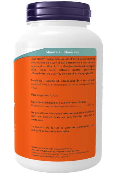 Now Magnesium Oxide Powder 227 Grams - Nutrition Plus