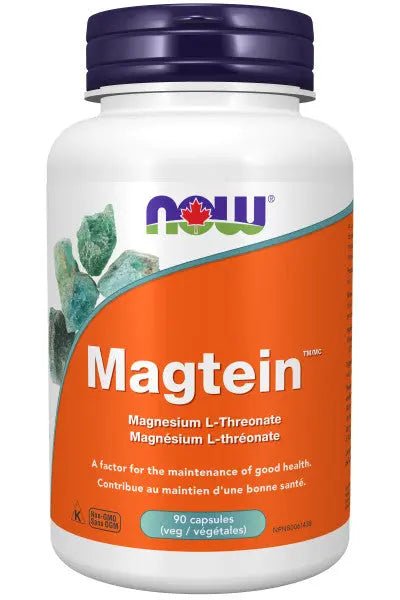 Now Magtein Magnesium L-Threonate 90 Veg Capsules - Nutrition Plus