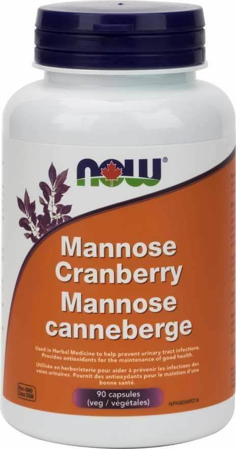 Now Mannose Cranberry 90 Veg Capsules - Nutrition Plus