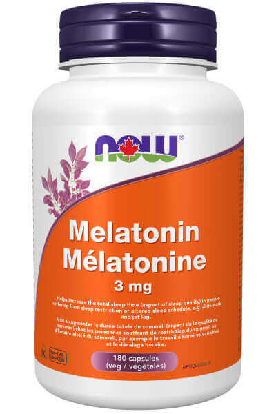 Now Melatonin 3mg 180 Capsules - Nutrition Plus