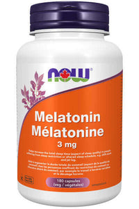 Thumbnail for Now Melatonin 3mg 180 Capsules - Nutrition Plus