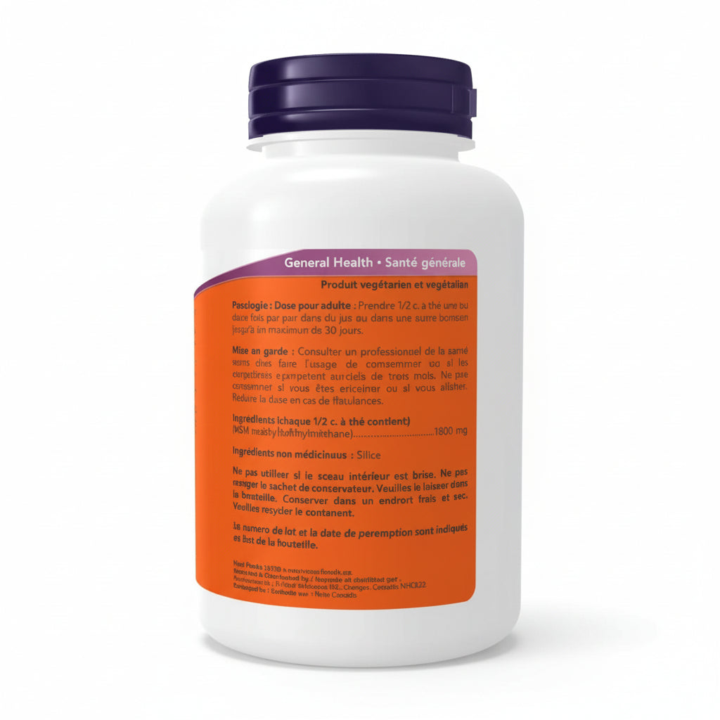 Now MSM Pure Powder 227 Gram Powder - Nutrition Plus