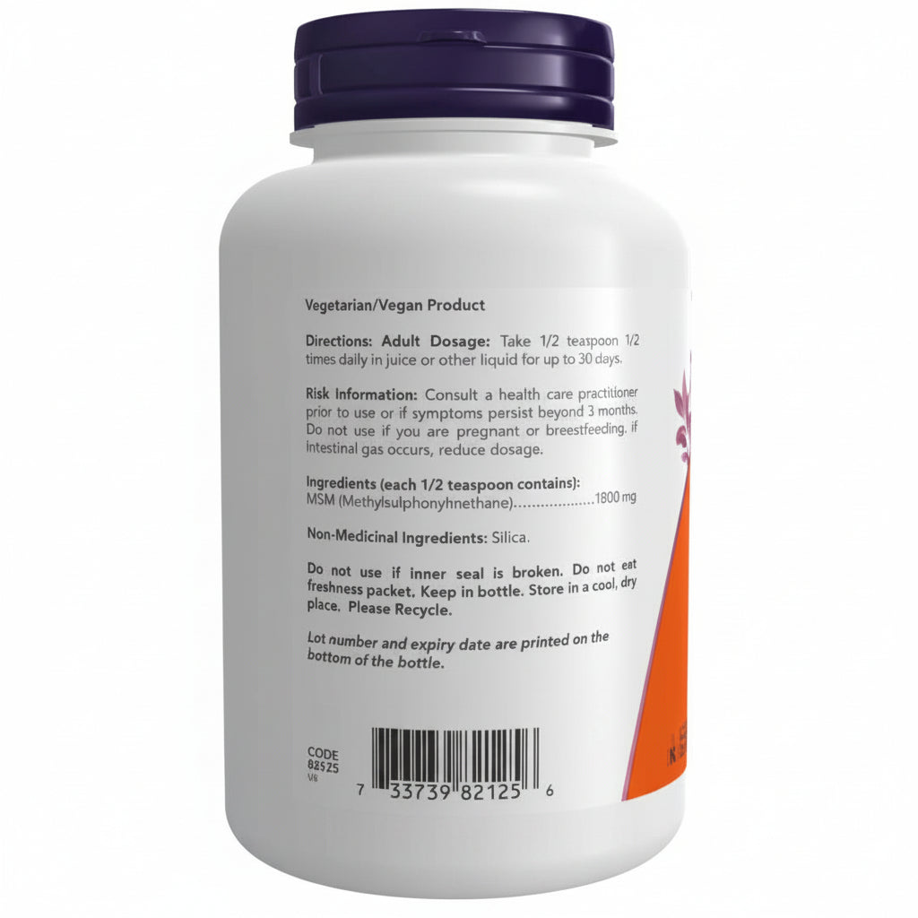 Now MSM Pure Powder 227 Gram Powder - Nutrition Plus