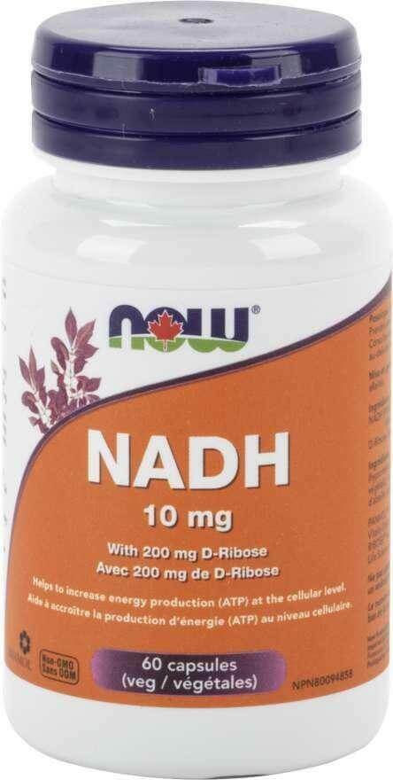 Now NADH 10 mg 60 Veg Capsules - Nutrition Plus
