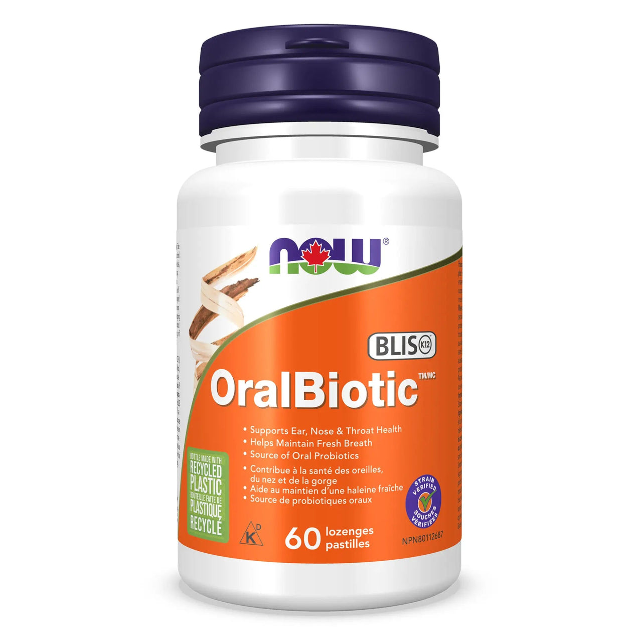 Now OralBiotic 60 Probiotic lozenges - Nutrition Plus