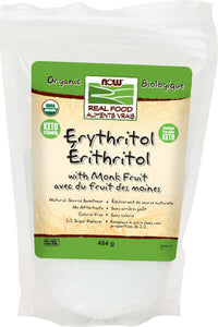 Thumbnail for Now Organic Erythritol with Monk Fruit 454 Grams - Nutrition Plus