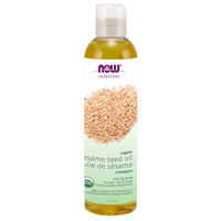 Thumbnail for Now Organic Sesame Seed Oil 237mL - Nutrition Plus