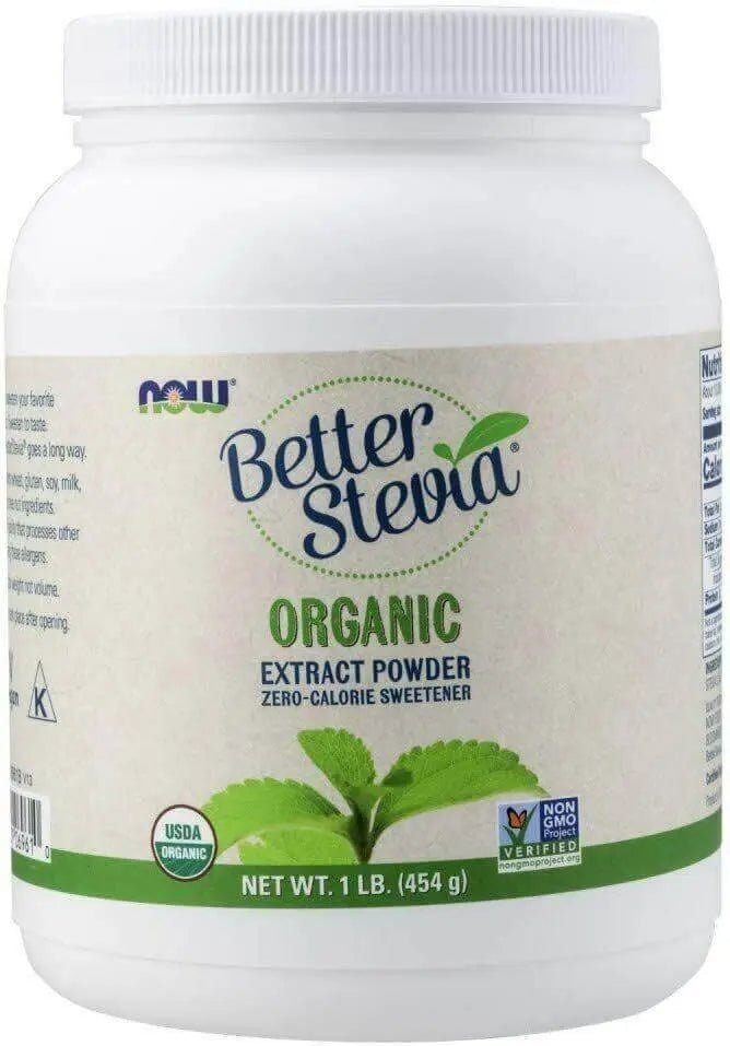 Now Organic Stevia Powder 454 Grams - Nutrition Plus