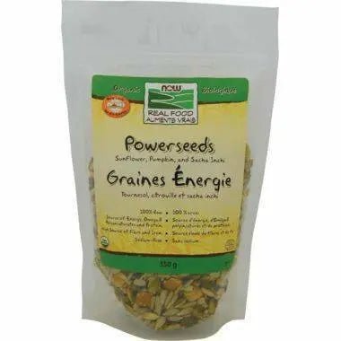 Now Powerseeds, Organic 350 Grams - Nutrition Plus