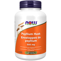 Thumbnail for Now Psyllium Husk 500mg Veg Capsules - Nutrition Plus