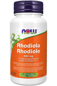 Thumbnail for Now Rhodiola 500 mg 60 Veg Capsules - Nutrition Plus