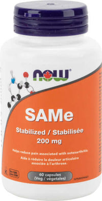 Thumbnail for Now SAMe Stabilized 200mg 60 Veg Capsules - Nutrition Plus