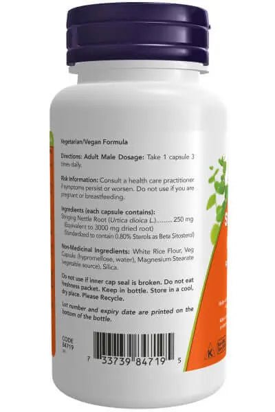 Now Stinging Nettle Root Extract 250 mg 90 Veg Capsules - Nutrition Plus