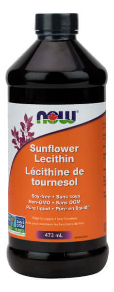 Now Sunflower Liquid Lecithin, Non-GMO 473 ml Liquid - Nutrition Plus
