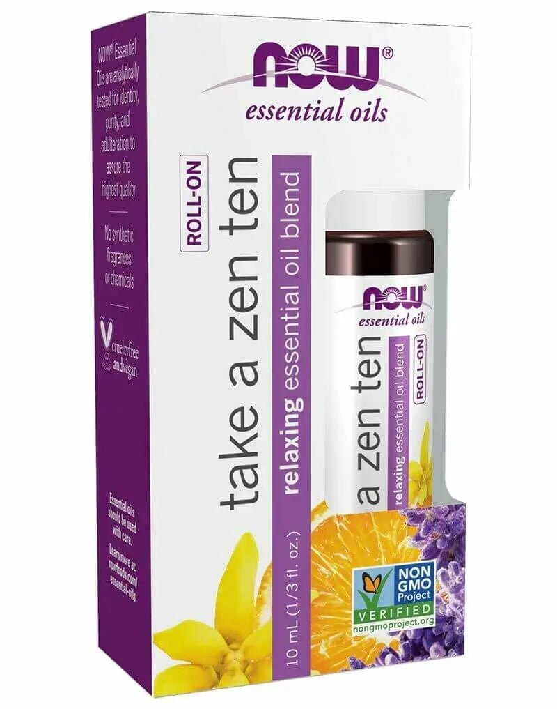 Now Take a Zen Ten Essential Oil Blend Roll-On 10 ml - Nutrition Plus