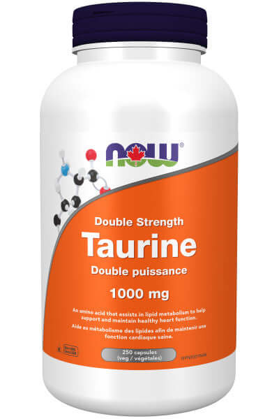 Now Taurine 1,000 mg 250 Veg Capsules - Nutrition Plus
