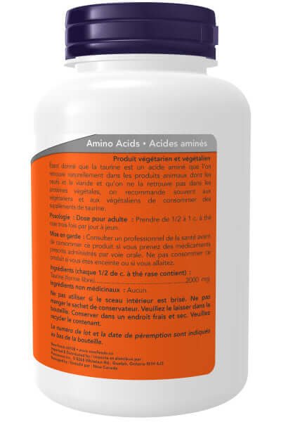 Now Taurine 228 Gram Powder - Nutrition Plus