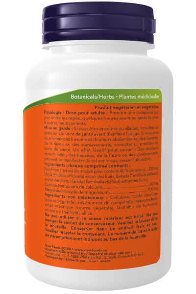 Now Triphala 500 mg 120 Tablets - Nutrition Plus