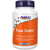 Thumbnail for Now True Calm™ 500mg 90 Veg Capsules - Nutrition Plus