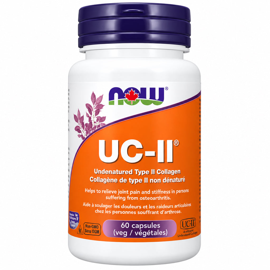 Now UC-II® Undenatured Collagen 40 mg 60 Veg Capsules - Nutrition Plus