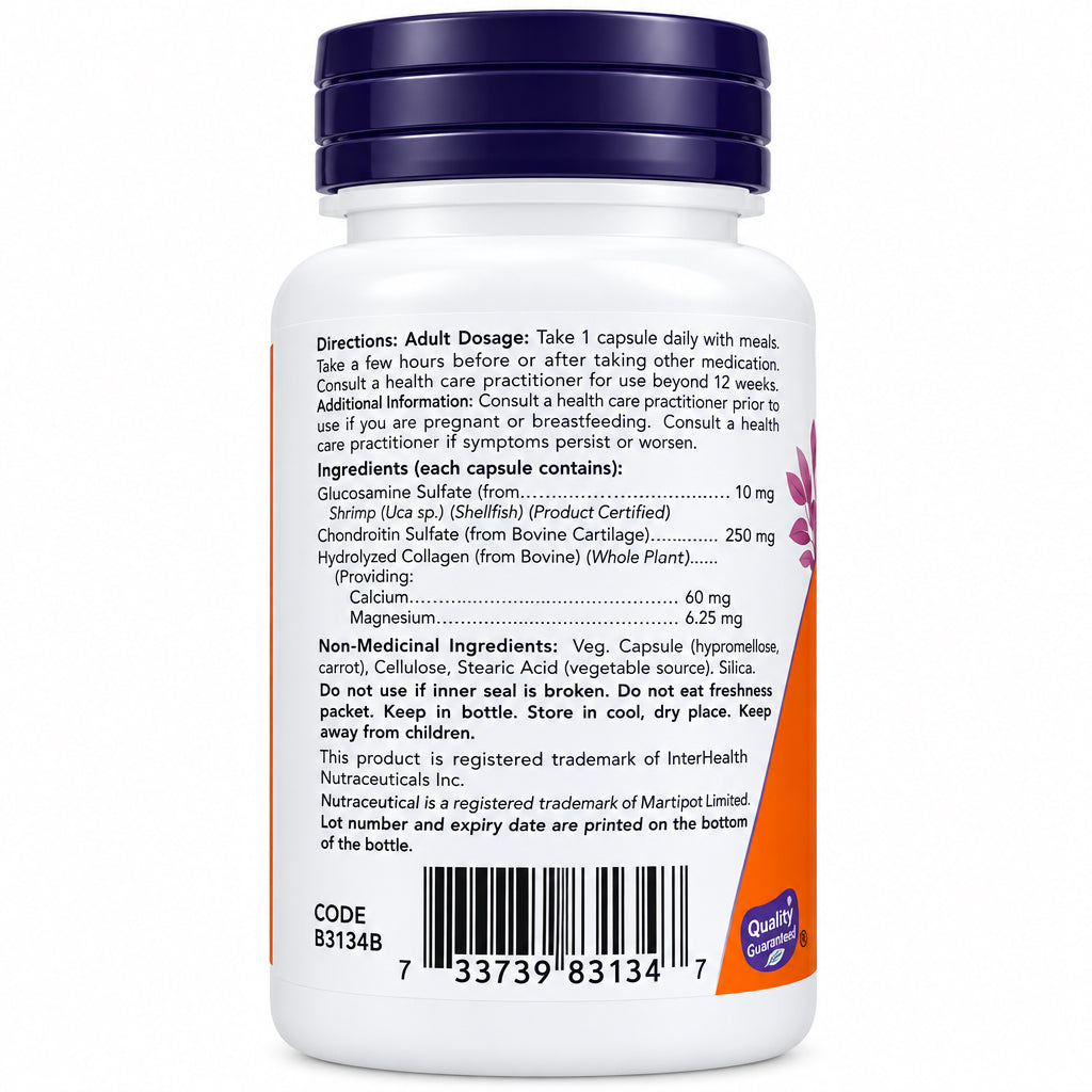 Now UC-II® Undenatured Collagen 40 mg 60 Veg Capsules - Nutrition Plus
