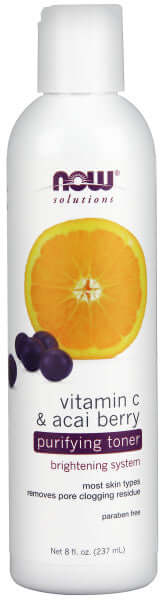 Thumbnail for Now Vitamin C & Acai Purifying Toner 237 mL - Nutrition Plus