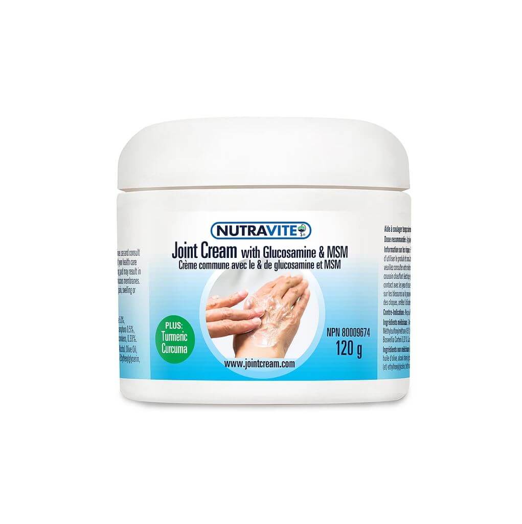Nutravite Joint Cream with Glucosamine & MSM 120 Grams plus Turmeric Curcumin - Nutrition Plus
