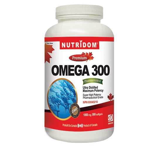 Nutridom Omega 300, 1,000mg 300 Softgels - Nutrition Plus