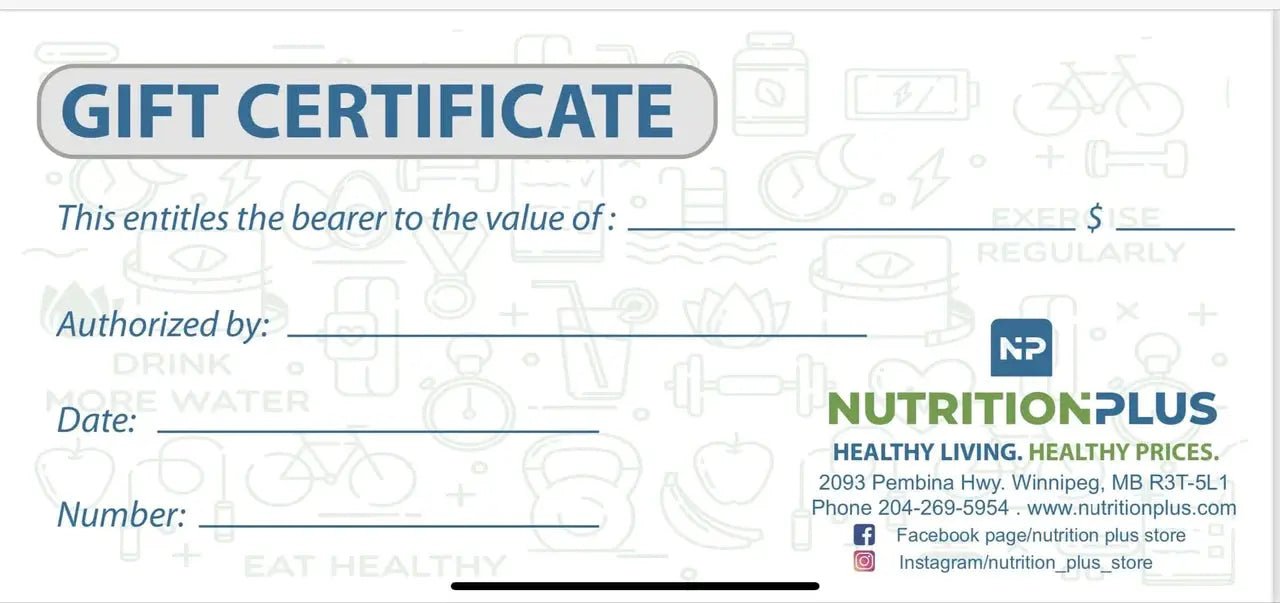 Nutrition Plus Gift Card - Nutrition Plus