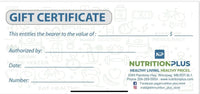 Thumbnail for Nutrition Plus Gift Card - Nutrition Plus
