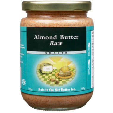 Nuts to You Smooth Almond Butter Raw 365 Grams - Nutrition Plus
