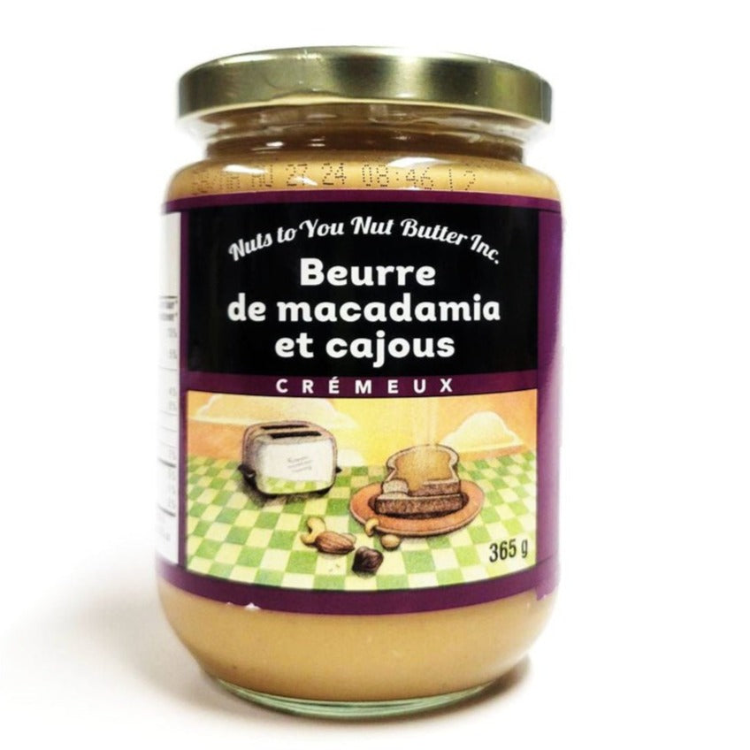 Nuts to You Smooth Macadamia Cashew Butter 365 Grams - Nutrition Plus