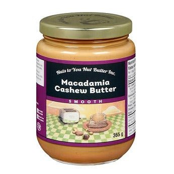 Nuts to You Smooth Macadamia Cashew Butter 365 Grams - Nutrition Plus