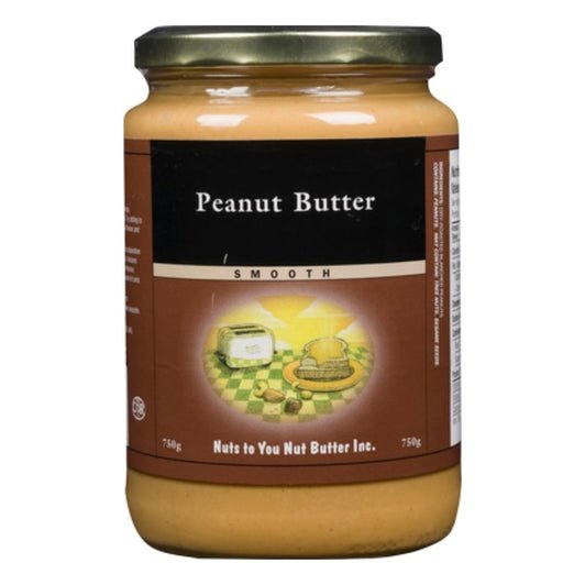 Nuts to You Smooth Peanut Butter 750 Grams - Nutrition Plus