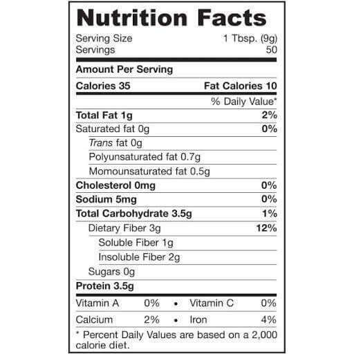 Omega Nutrition Hi Lignan® Nutri Flax® Flax Seed Powder 454 Grams - Nutrition Plus