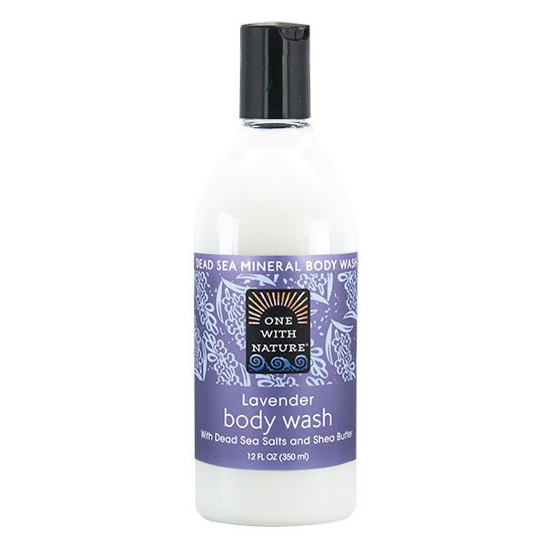One with Nature, Dead Sea Mineral Body Wash, Lavender 350mL - Nutrition Plus