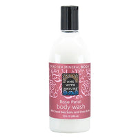 Thumbnail for One with Nature, Dead Sea Mineral Body Wash, Rose Petal 350mL - Nutrition Plus