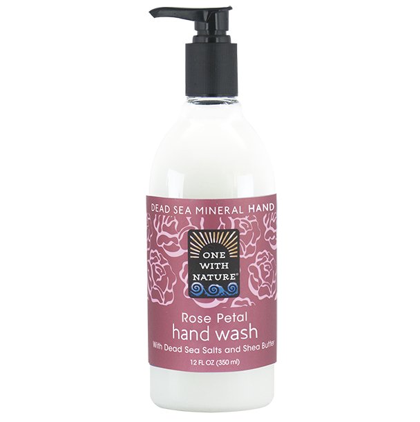 One with Nature Dead Sea Minerals Rose Petal Hand Wash 350mL - Nutrition Plus