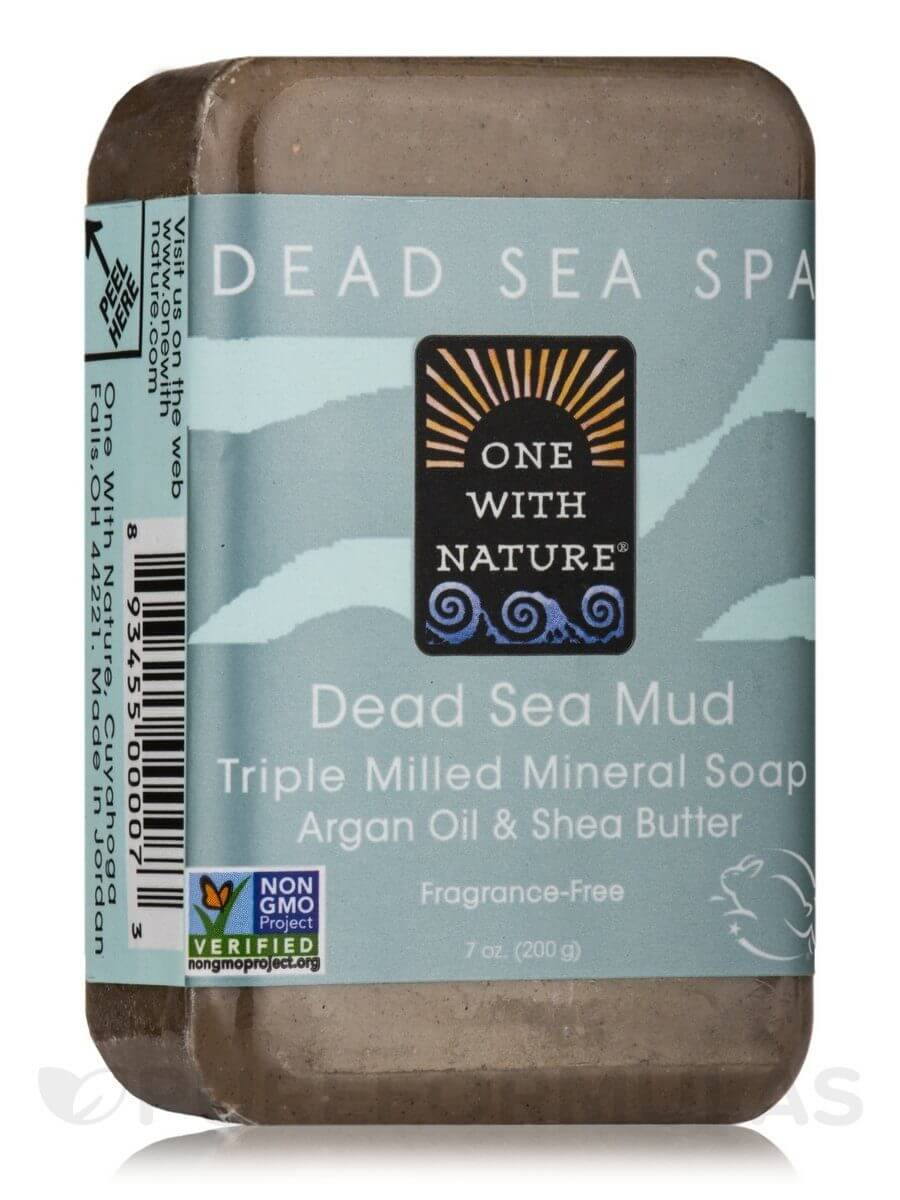 One with Nature Dead Sea Mud Soap Bar 200 Grams - Nutrition Plus