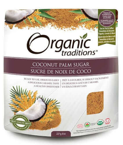 Organic Traditions Coconut Palm Sugar - Nutrition Plus