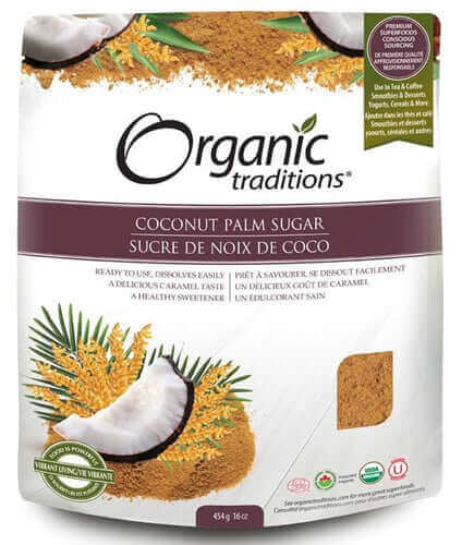 Organic Traditions Coconut Palm Sugar - Nutrition Plus