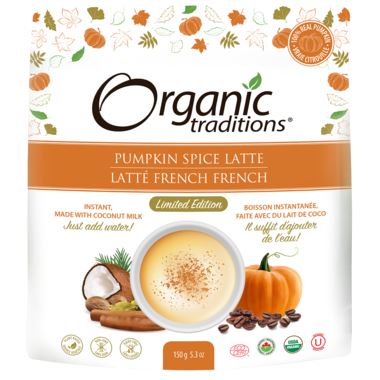 Organic Traditions Latte Pumpkin Spice 150 Grams - Nutrition Plus
