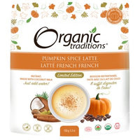 Thumbnail for Organic Traditions Latte Pumpkin Spice 150 Grams - Nutrition Plus