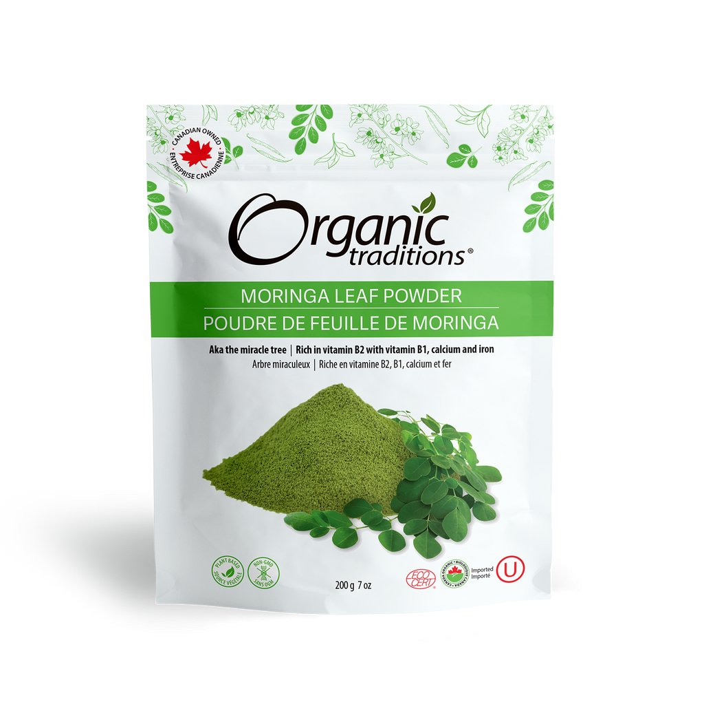 Organic Traditions Organic Moringa Leaf Powder 200 Grams - Nutrition Plus