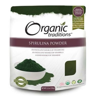 Organic Traditions Organic Spirulina Powder 150 Grams - Nutrition Plus