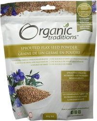 Thumbnail for Organic Traditions Organic Sprouted Flax Seed Powder 454 Grams - Nutrition Plus