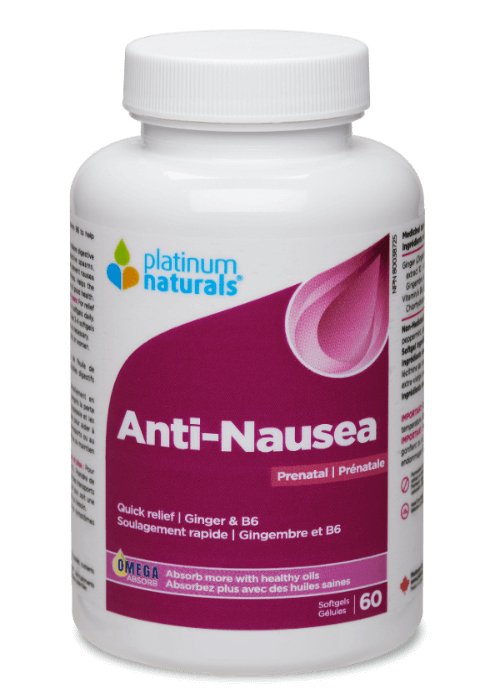 Platinum Natural Prenatal Anti-Nausea 60 Softgels - Nutrition Plus